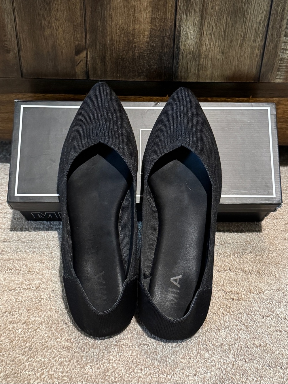 MIA Pointed Toe Black Women's Flats
